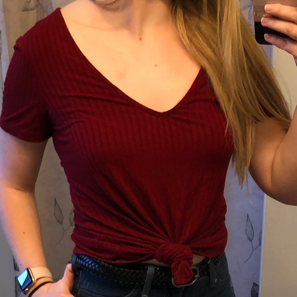 Maroon Top